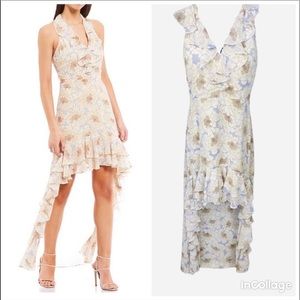 Belle Badgley Mischa Naty V-neck Ruffle Dress